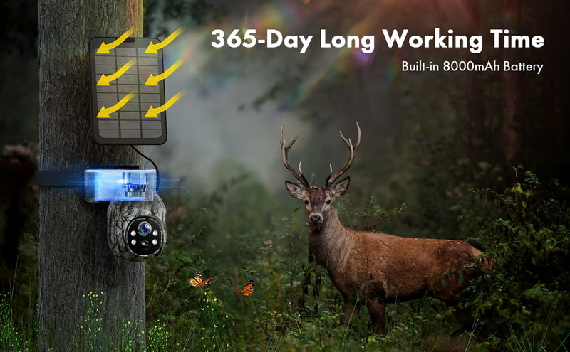 4W Solar + 8,000mAh — Up to 365 Days