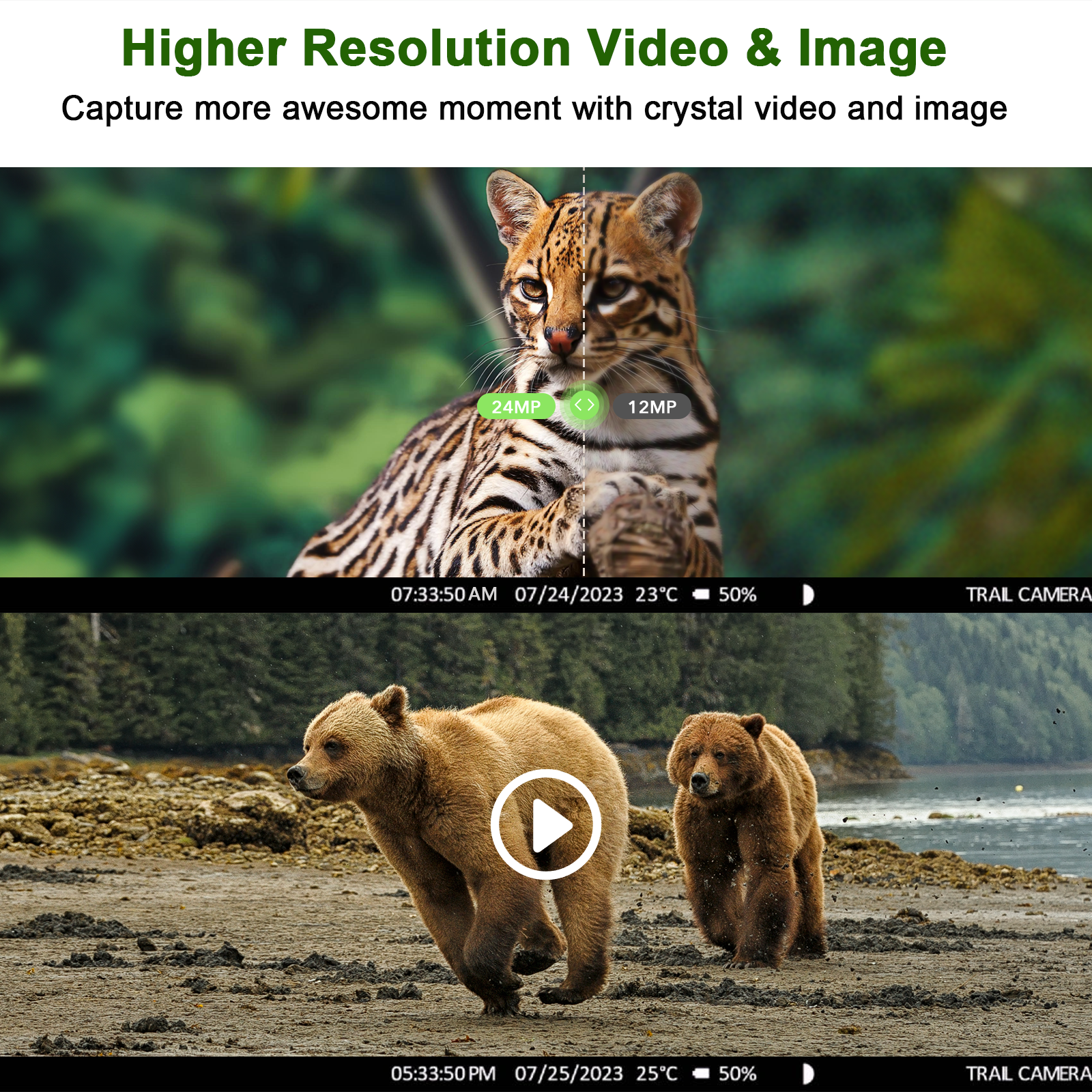  4G LTE Cellular Trail Camera Wireless View Outdoor Game Camera