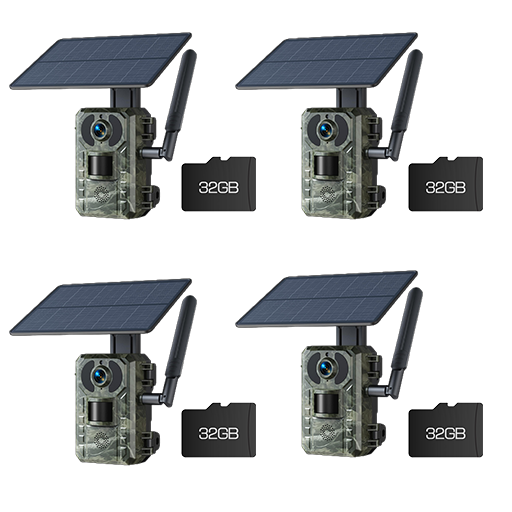 Campark TC25 2K 4G LTE Cellular Trail Camera Solar Power Wildlife Camera with Motion Detection and Instant Notification