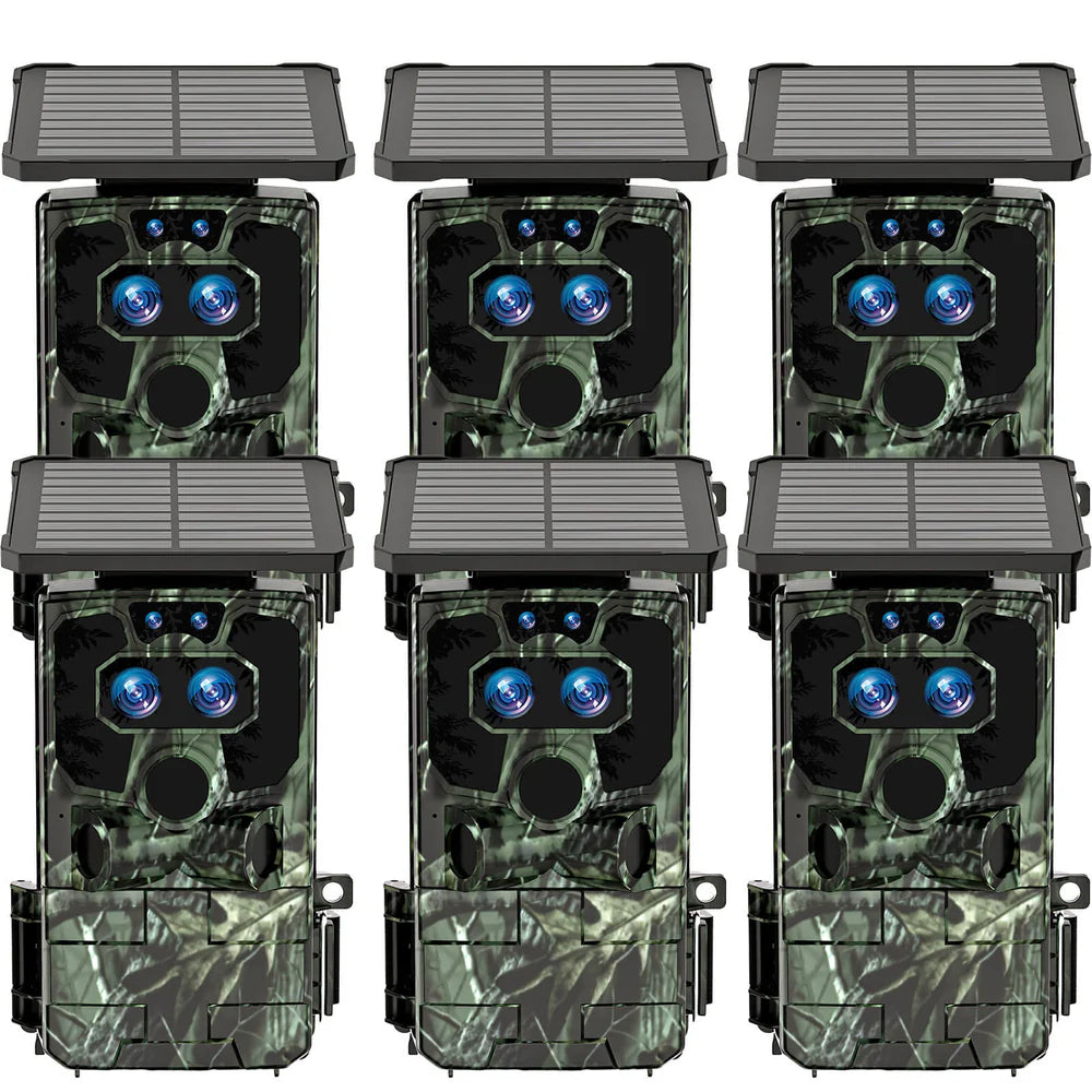 Campark TC37 Solar Trail Camera 4K 60MP Dual Lens WiFi with Night Vision