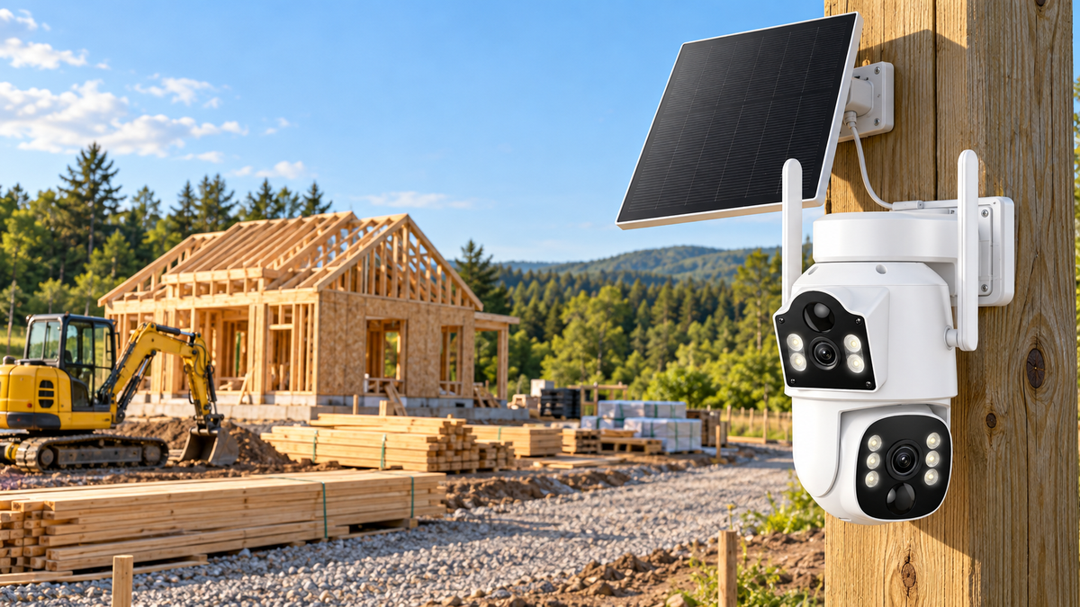 Campark SC43 Solar-powered security camera on shed