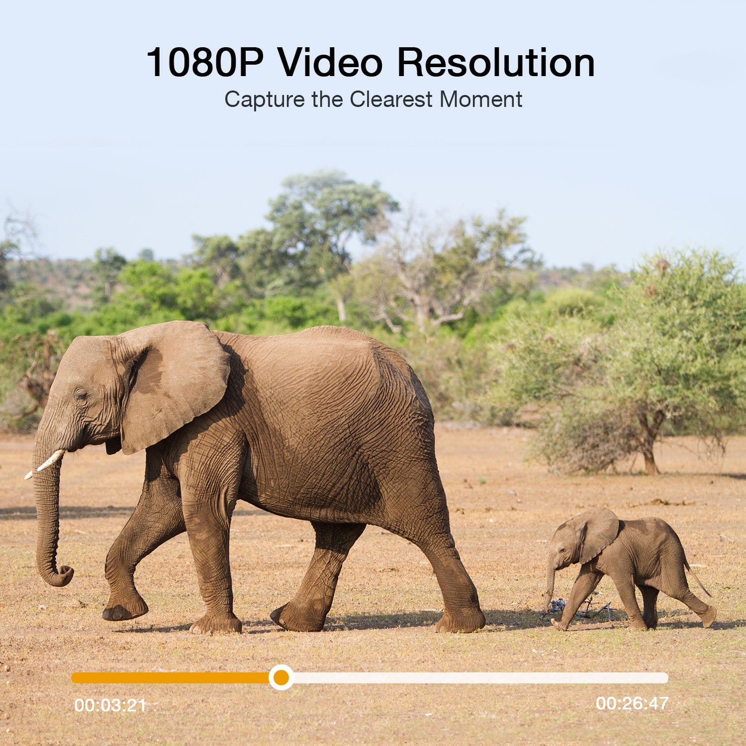 Campark T40-1 Trail Camera has 1080P video resolution 