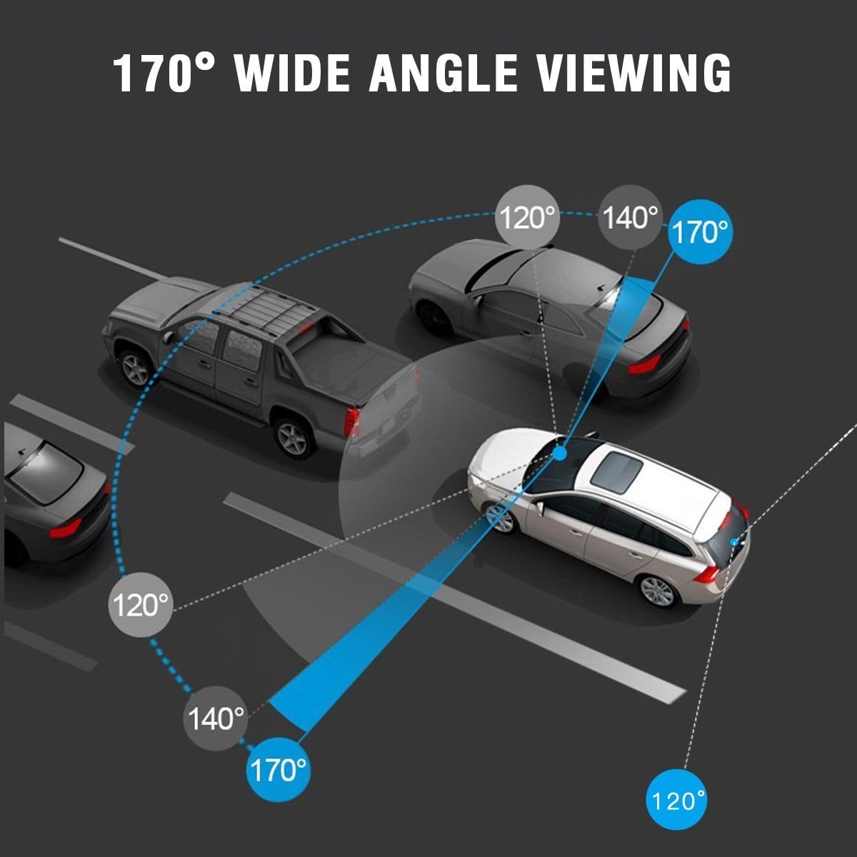 Toguard CE13 Dash Camera with 170°wide angle lens 