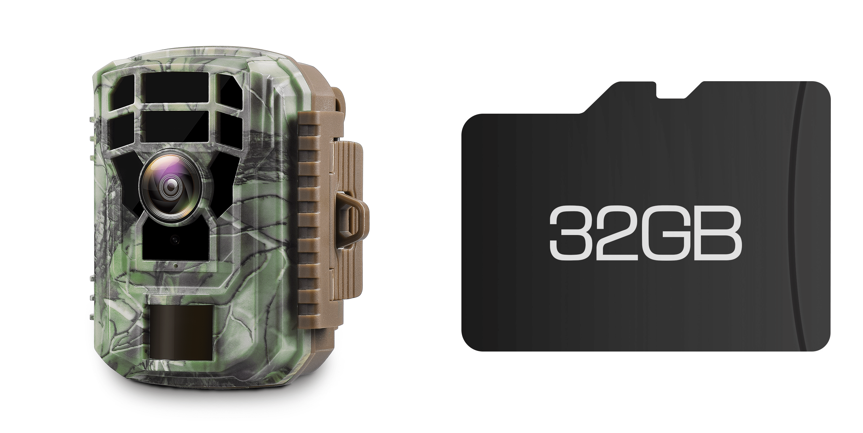Campark T20 Trail Camera supports SD card