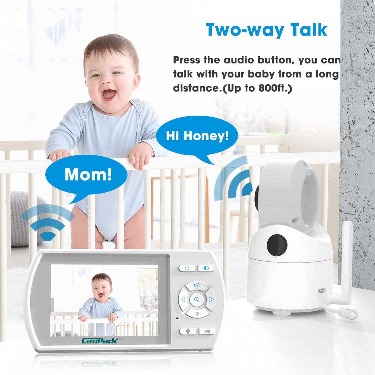 Campark two-way talk Baby Camera-BM30