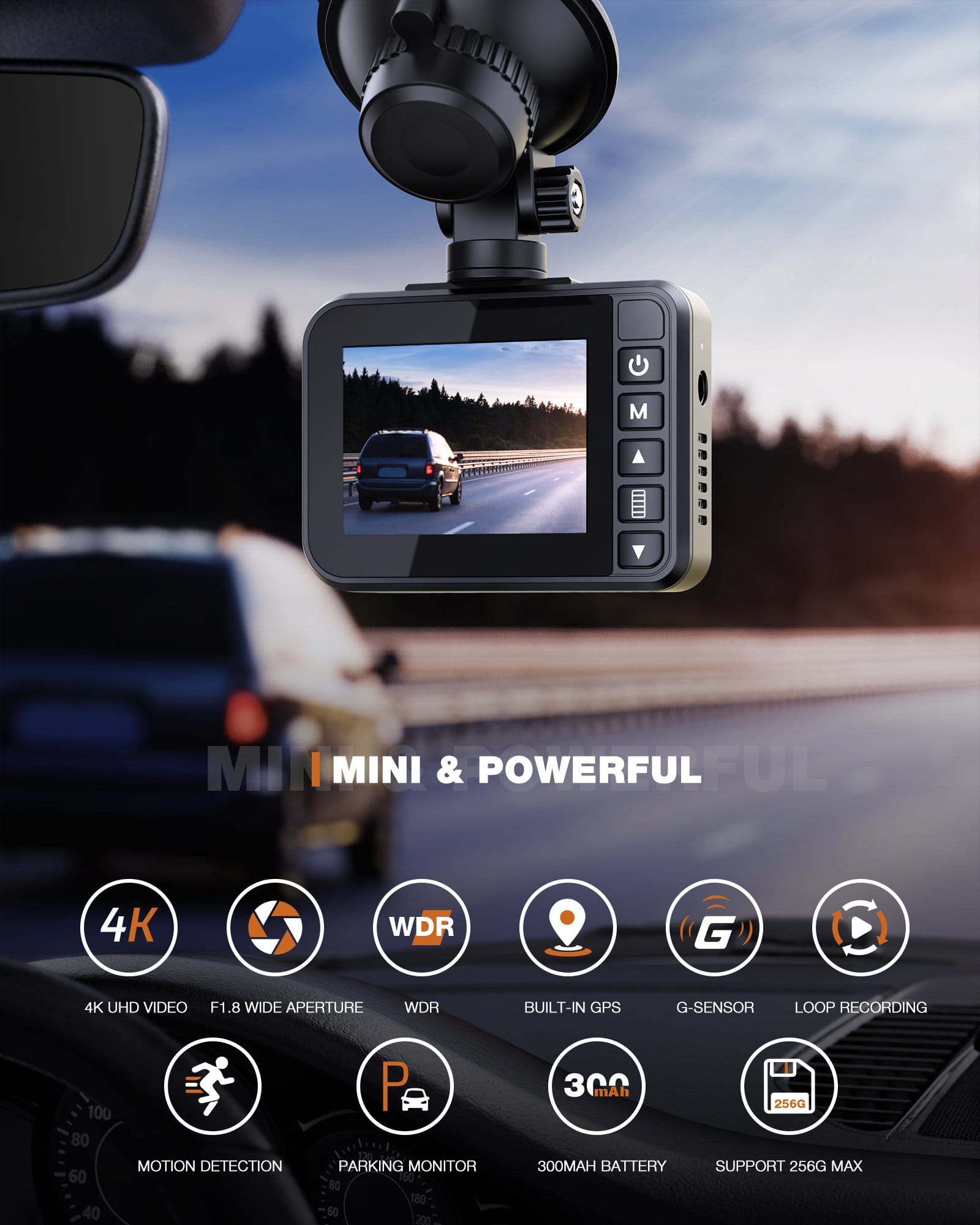 Campark dash camera