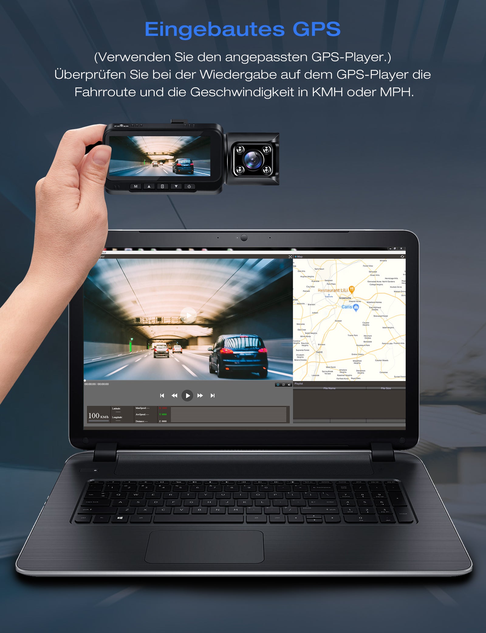 Toguard CE67A Dash Camera With eingebautes GPS