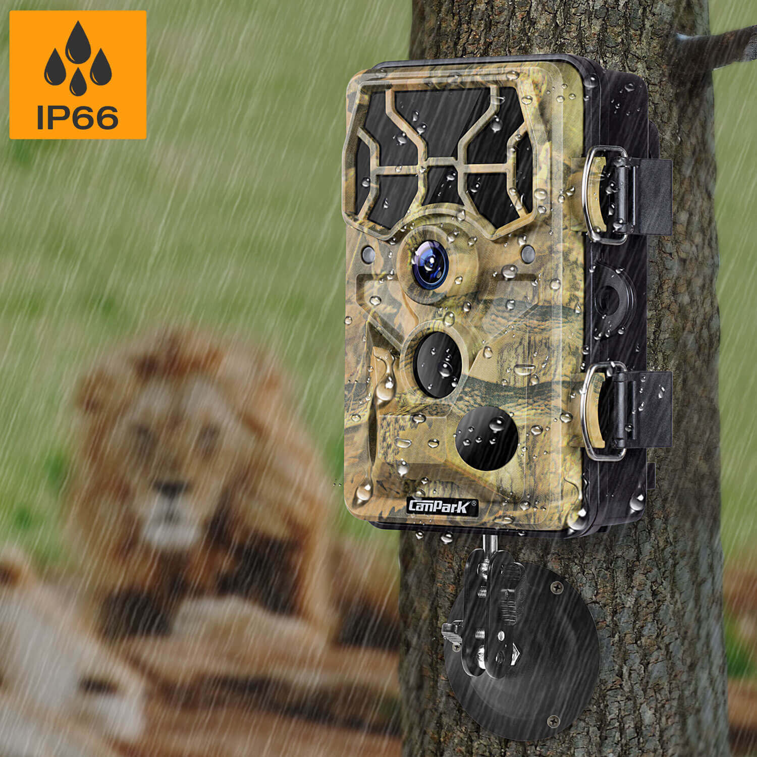 Campark T80 Trail Camera-WiFi 24MP 1296P Hunting Game Camera(Only sold in the UK, AU, and CA)