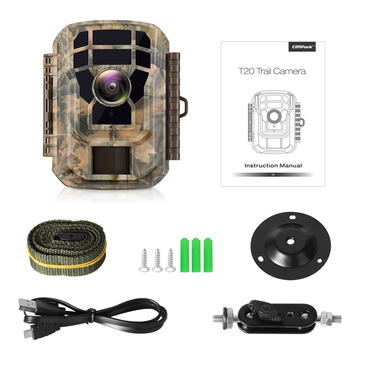 Campark T20 Mini Trail Camera Package