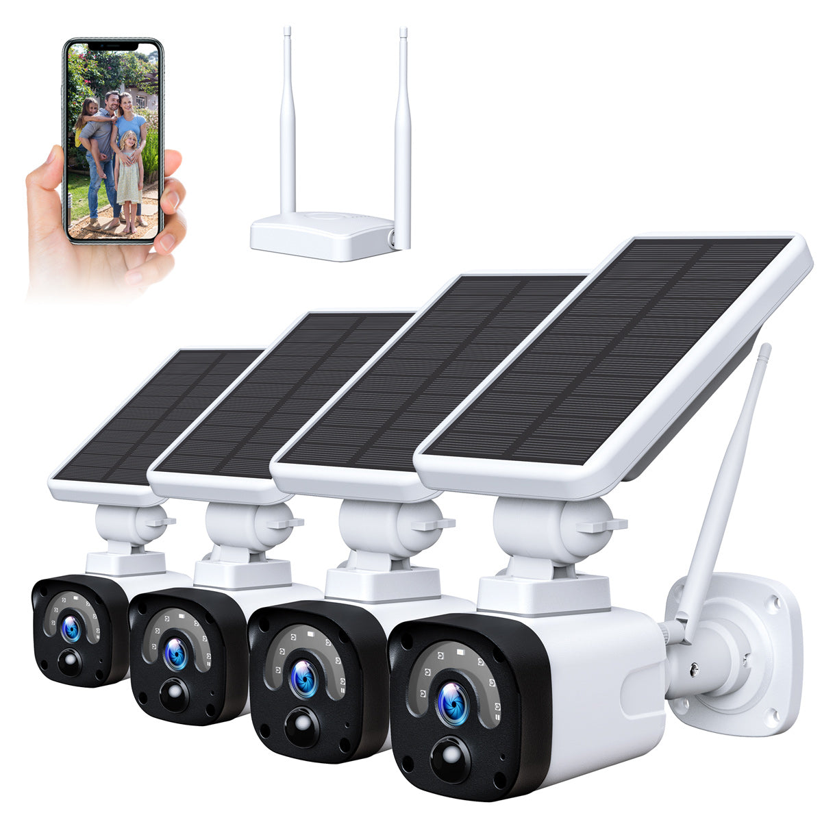 Campark W602 3MP Wireless WiFi Outdoor Solar Security Camera System