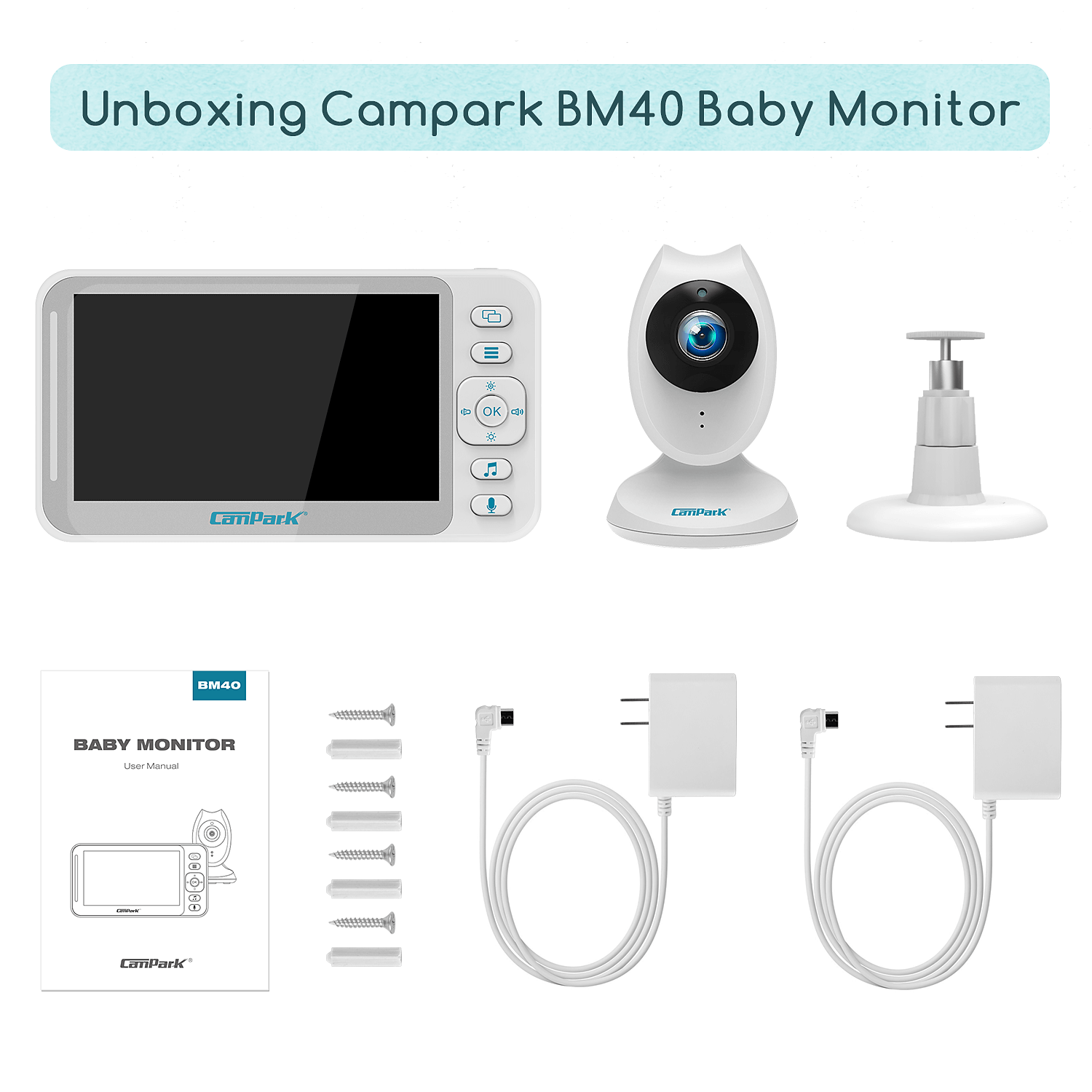 Campark Baby Camera-BM40 Package